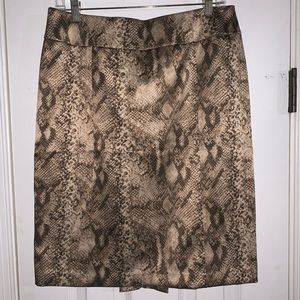 Brown Snakeskin Skirt
